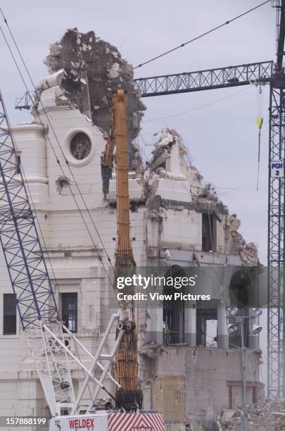 Wembley Stadium Demolition, Wembley, United Kingdom, Architect John Simpson / Maxwell Ayrton / Owen Williams Wembley Stadium Partly Demolished Tower.