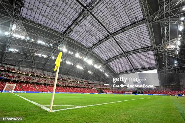 General view before a training session at Singapore National Stadium on July 29, 2023 in Kallang, Singapore.