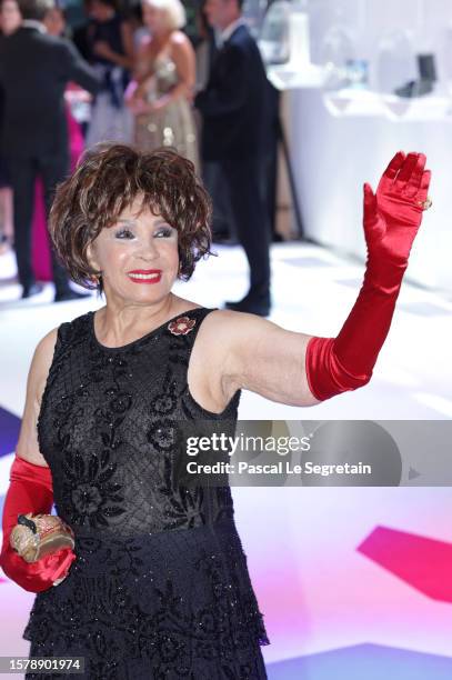 Dame Shirley Bassey attends the Red Cross Ball 2023 on July 29, 2023 in Monaco, Monaco.