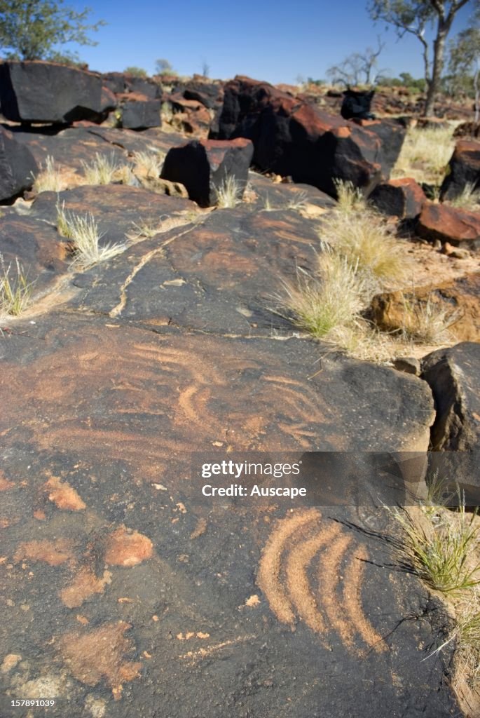 Aboriginal petroglyphs,