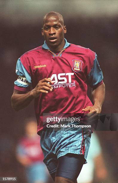 Ugo Ehiogu of Aston Villa in action during the Carling FA Premiership match between Manchester City and Aston Villa at Maine Road, Manchester....