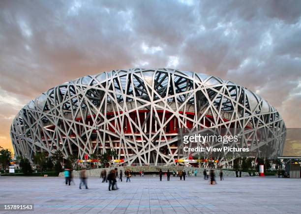 Beijing National Stadium Birds Nest, Beijing, China, Architect Herzog & De Meuron Beijing National Stadium, Birds Nest, Herzog & De Meuron, Beijing,...