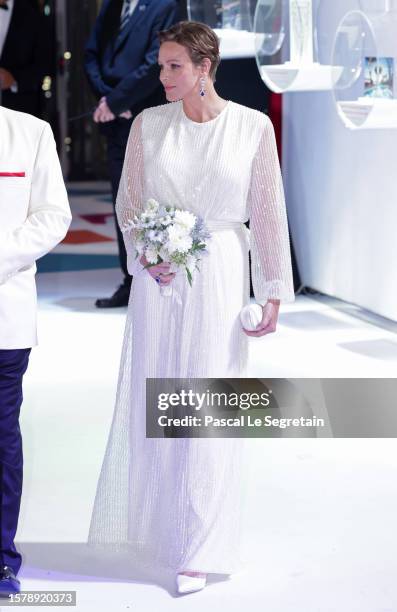 Charlene, Princess of Monaco attends the Red Cross Ball 2023 on July 29, 2023 in Monaco, Monaco.