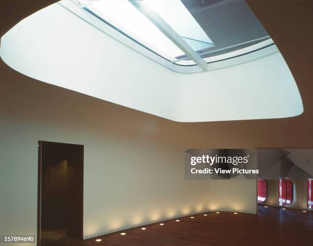 Reina Sofia Museum, Madrid, Spain, Architect Jean Nouvel Reina Sofia Museum Roof Window Over The Auditorium.