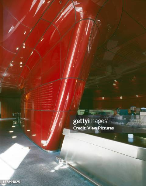 Reina Sofia Museum, Madrid, Spain, Architect Jean Nouvel Reina Sofia Museum Interior Detail Of The Bar.