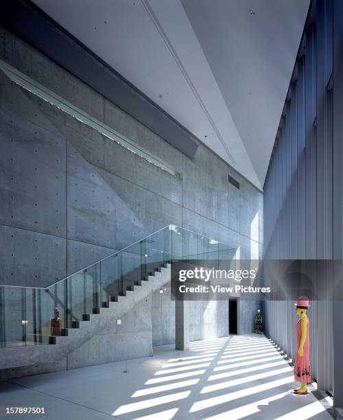 Design Sight [Design Museum], Tokyo, Japan, Architect Tadao Ando 21_21 Design Sight Overall Interior View On Lower Level.