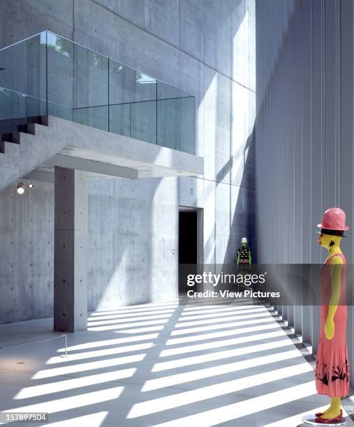 Design Sight [Design Museum], Tokyo, Japan, Architect Tadao Ando 21_21 Design Sight Overall Interior View On Lower Level.