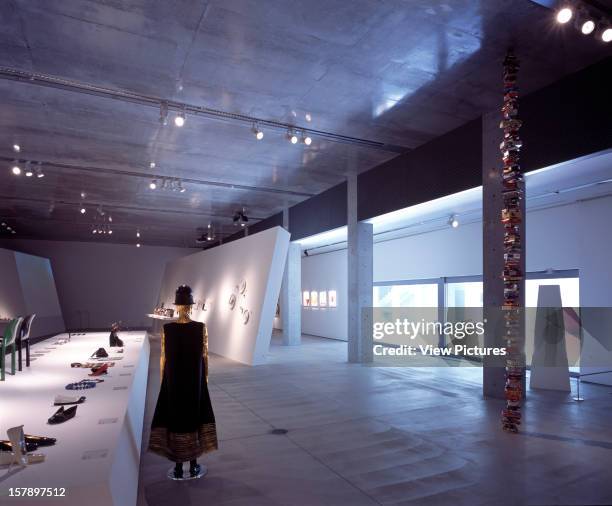 Design Sight [Design Museum], Tokyo, Japan, Architect Tadao Ando 21_21 Design Sight Exhibition Space.
