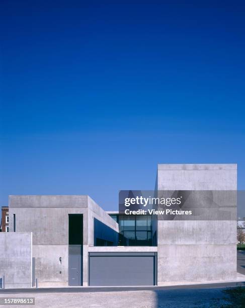 Pulitzer Foundation For The Arts, St Louis, United States, Architect Tadao Ando, Pulitzer Foundation For The Arts Portrait View Of Rear Elevation.