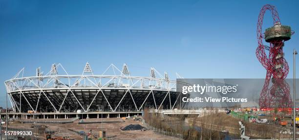 London Olympic Stadium, London, United Kingdom, Architect Populous 2012 London Olympic Stadium 2010 Populous Architects And Orbital Tower, Anish...