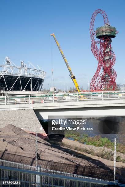 London Olympic Stadium, London, United Kingdom, Architect Populous 2012 London Olympic Stadium 2010 Populous Architects And Orbital Tower, Anish...