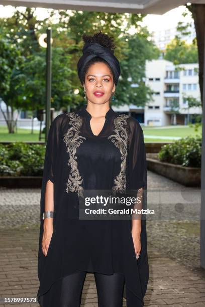 Jane Chirwa attends the "Clashing Differences" Premiere at Open Air Kulturforum on July 29, 2023 in Berlin, Germany.