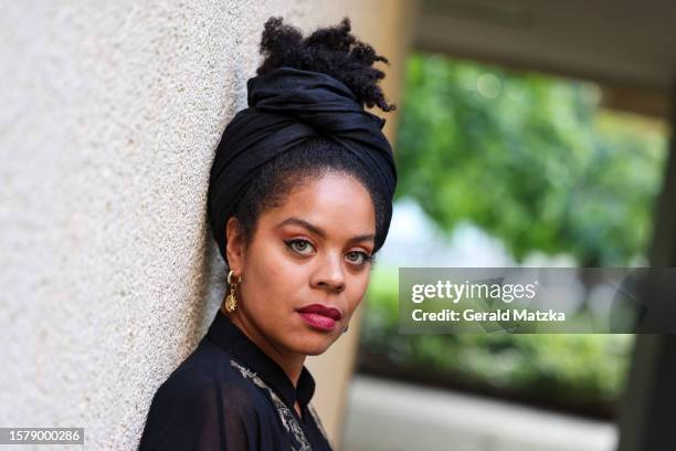 Jane Chirwa attends the "Clashing Differences" Premiere at Open Air Kulturforum on July 29, 2023 in Berlin, Germany.