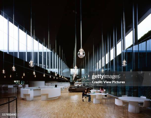 Tea Tenerife Espacio De Las Artes,Spain, Architect Santa Cruz De Tenerife, Tea Tenerife Espacio De Las Artes Interior General View Of Library .