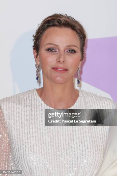 Charlene, Princess of Monaco attends the Red Cross Ball 2023 on July 29, 2023 in Monaco, Monaco.