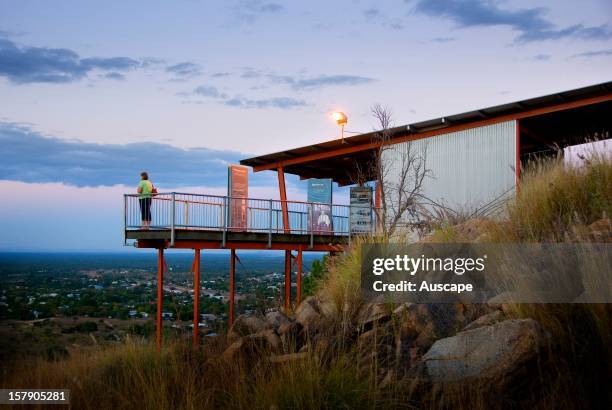 Tower Hill Lookout provides a vista of the town as well as the film 'Ghosts After Dark', screened in the Amphitheatre each evening. Charters Towers,...