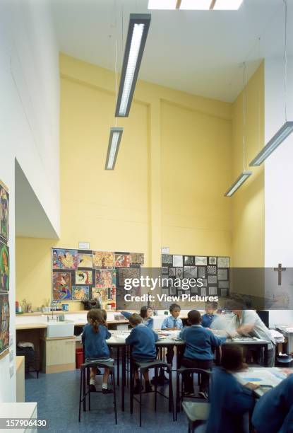 Larmenier And Sacred Catholic Primary School, London, United Kingdom, Architect Studio E Architects, Larmenier And Sacred Catholic Primary School Art...