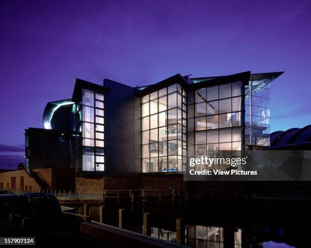 Bridgewater Hall, Manchester, United Kingdom, Architect Renton Howard Wood Levin Rhwl, Bridgewater Hall Contextual Exterior At Night.