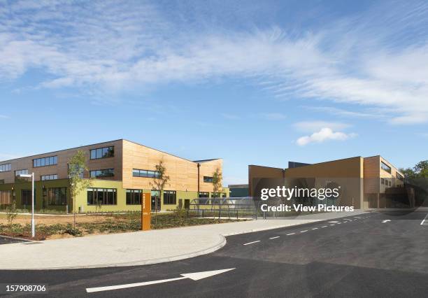 Waingels College, Sheppard Robson, Woodley Overview Of Exterior From Road,College, Architect, .