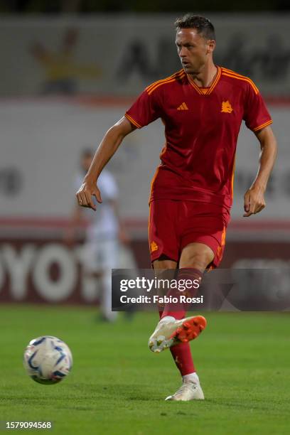 Nemanja Matic of AS Roma during the pre-season friendly match between AS Roma and Estrela da Amadora at Estadio Municipal de Albufeira on July 29,...