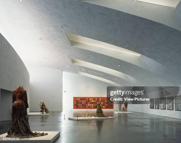 Museum Of Contemporary Art Kiasma, Helsinki, Finland, Architect Steven Holl Museum Of Contemporary Art Kiasma Top Floor Gallery - Artist: Yinka...