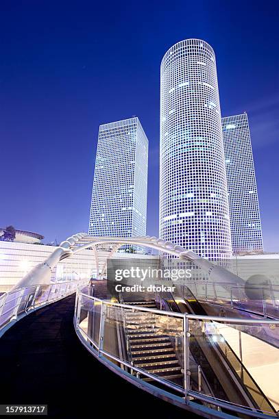 azrieli centre in tel aviv - tel aviv stock pictures, royalty-free photos & images