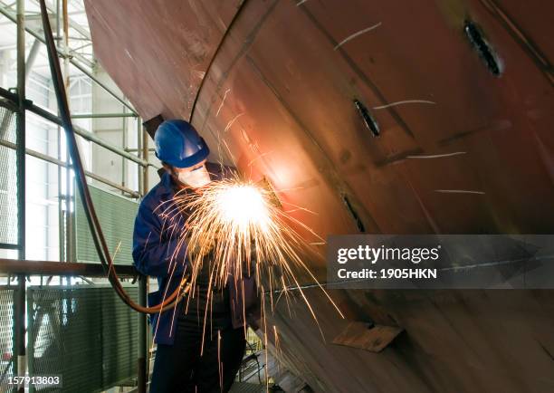metalworker - maritime welding stock pictures, royalty-free photos & images