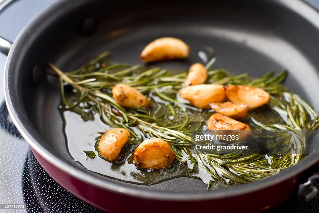 Sauteed Garlic and Rosemary in Olive OIl