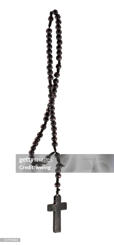 Rosary with clipping path