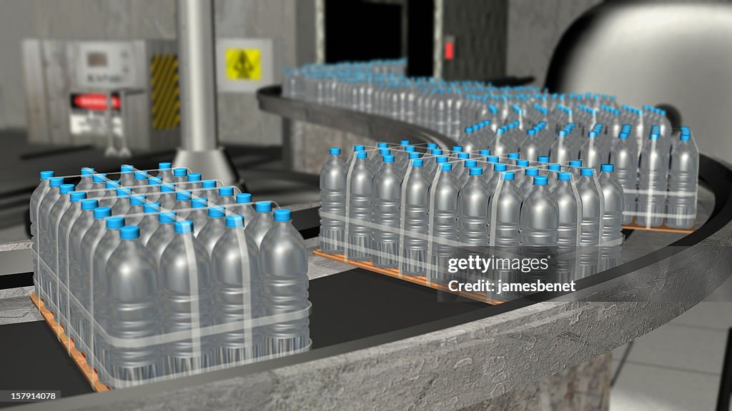 Water Bottle Factory 3D