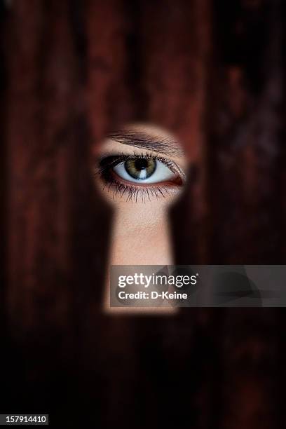 eye - people watching at camera stock-fotos und bilder