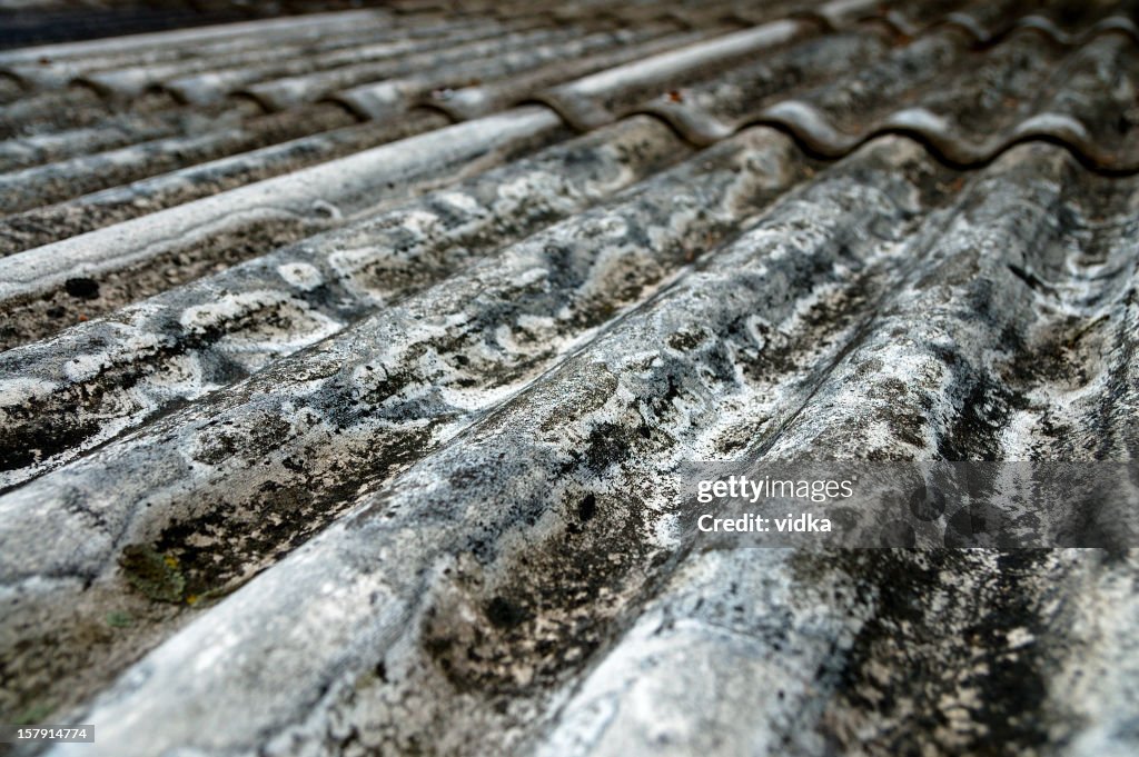 Asbestos roof