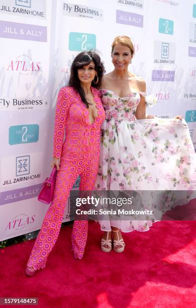 Julia Haart and Jill Zarin attend Jill Zarin's Luxury Luncheon at the Halsey House and Garden on July 29, 2023 in Southampton, New York.