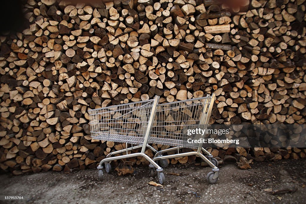 Firewood Suppliers As Greeks Face Soaring Heating Costs