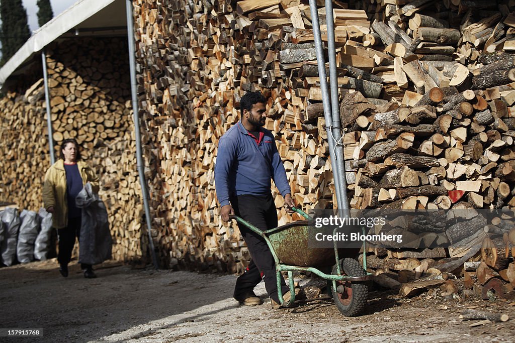 Firewood Suppliers As Greeks Face Soaring Heating Costs