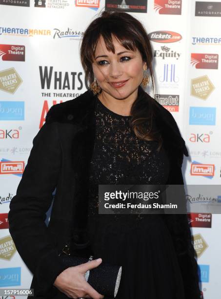 Frances Ruffelle attends the Whatsonstage.com Theatre Awards nominations launch at Cafe de Paris on December 7, 2012 in London, England.