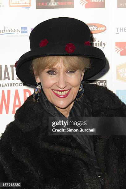 Anita Dobson attends the Whatsonstage.com Theare Awards nominations launch at Cafe de Paris on December 7, 2012 in London, England.