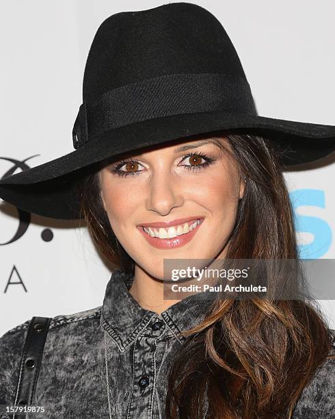 Actress Shenae Grimes attends the Get Festive With Frankie B. And Kitson event at Kitson on Robertson on December 6, 2012 in Beverly Hills,...