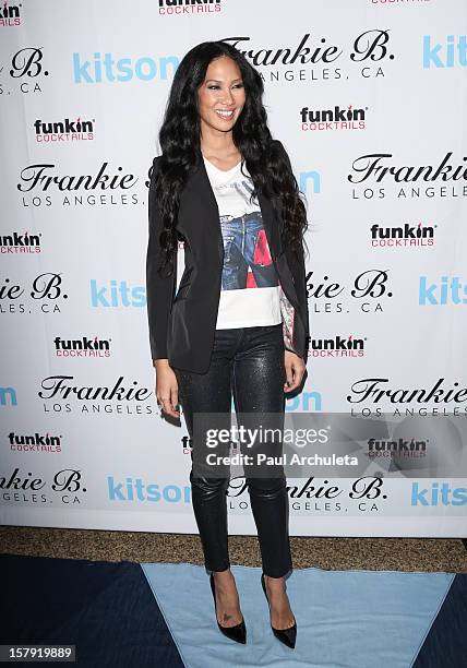 Personality Kimora Lee Simmons attends the Get Festive With Frankie B. And Kitson event at Kitson on Robertson on December 6, 2012 in Beverly Hills,...