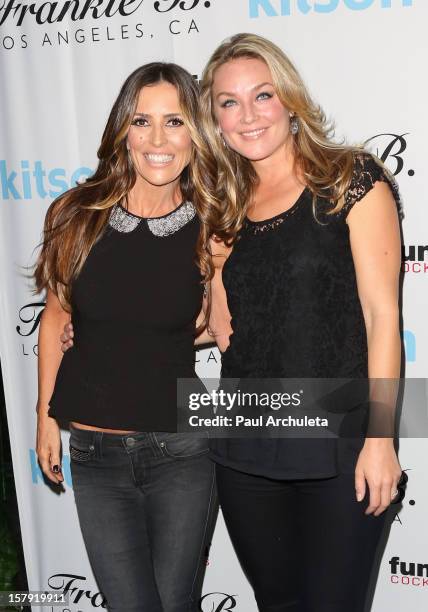 Personality Jillian Barberie and Actress Elisabeth Rohm attend the Get Festive With Frankie B. And Kitson event at Kitson on Robertson on December 6,...