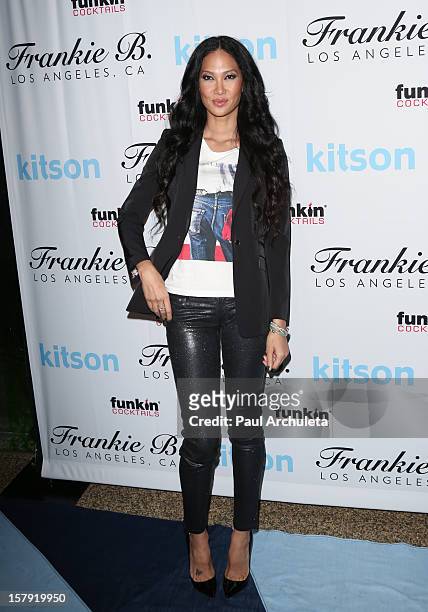 Personality Kimora Lee Simmons attends the Get Festive With Frankie B. And Kitson event at Kitson on Robertson on December 6, 2012 in Beverly Hills,...