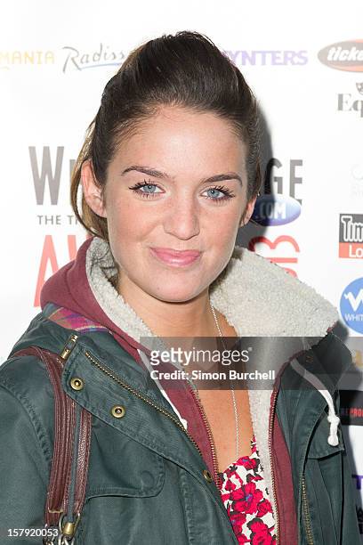 Lauren Samuels attends the Whatsonstage.com Theare Awards nominations launch at Cafe de Paris on December 7, 2012 in London, England.