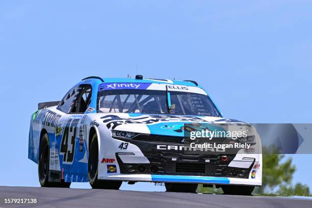 Ryan Ellis, driver of the 1-844-TOM-KEEN Chevrolet, drives during the NASCAR Xfinity Series Road America 180 at Road America on July 29, 2023 in...