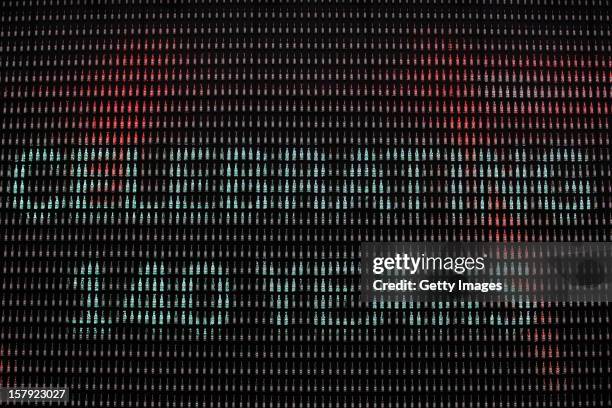 Detailed view of the Heineken Light Installation at Heineken Experience on December 7, 2012 in Amsterdam, Netherlands. Heineken marks its 140-year...