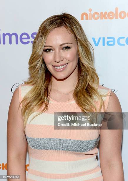 Actress Hilary Duff attends the 7th Annual March of Dimes Celebration of Babies, a Hollywood Luncheon, at the Beverly Hills Hotel on December 7, 2012...