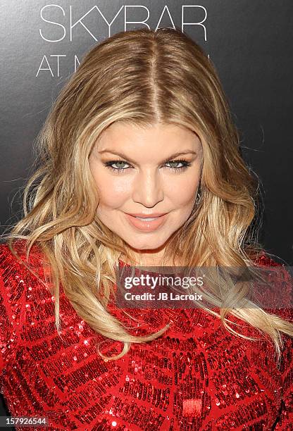 Fergie attends the Voli Lights Vodka Benefit at SkyBar at the Mondrian Los Angeles on December 6, 2012 in West Hollywood, California.