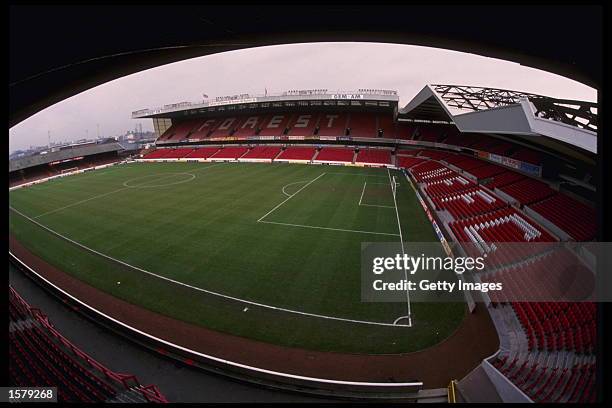 The City Ground home of Nottingham Forest FC. One of the venues for the European Championships in England 1996