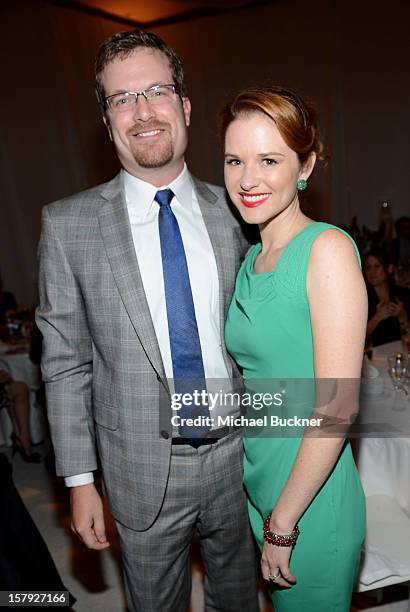 Peter Lanfer and Sarah Drew attend the 7th Annual March of Dimes Celebration of Babies, a Hollywood Luncheon, at the Beverly Hills Hotel on December...