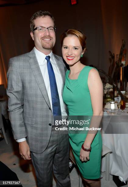 Peter Lanfer and Sarah Drew attend the 7th Annual March of Dimes Celebration of Babies, a Hollywood Luncheon, at the Beverly Hills Hotel on December...