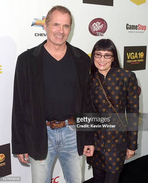 Actors James C. Burns and Nancye Ferguson arrive at Spike TV's 10th annual Video Game Awards at Sony Pictures Studios on December 7, 2012 in Culver...